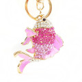 online shopping fish model crystal custom metal keychain